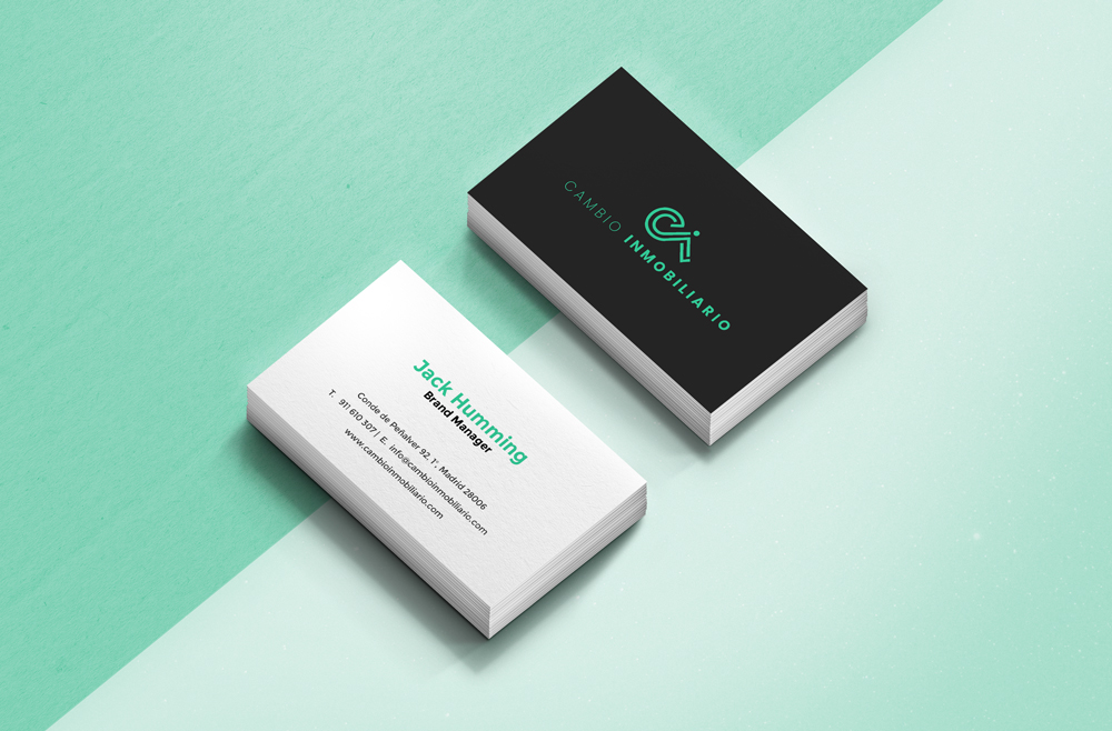 Cambio Inmobiliario Business Cards