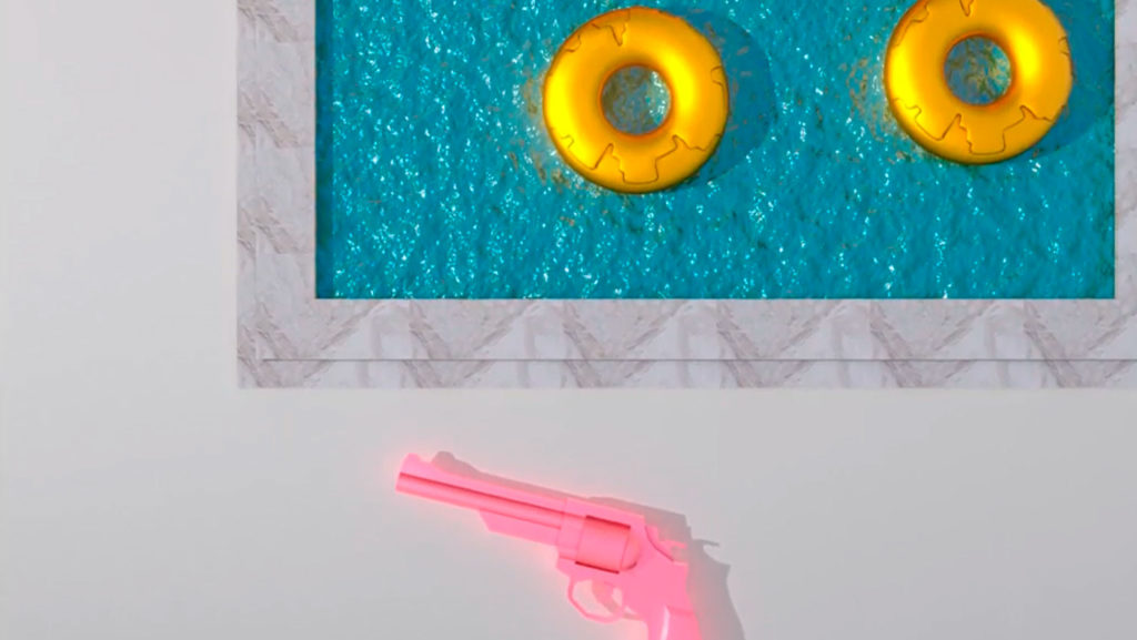 3d modeling animation detail pool gun