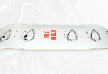 Rolling Eyes Skateboard Design